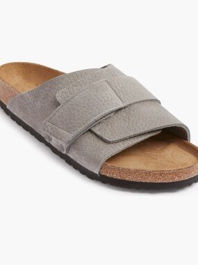 NWOB Birkenstock Kyoto Desert Buck Gray Sandals Size women’s 11 / Men’s 9